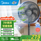 美的（Midea）電風(fēng)扇家用七葉遙控定時(shí)大風(fēng)力落地扇宿舍臥室低噪輕音臺式立式搖頭空氣循環(huán)電扇 SAH30ADR【店長(cháng)推薦丨射頻遙控】