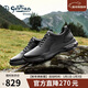 金利來(lái)（Goldlion）男鞋商務(wù)皮鞋25冬新款氣墊緩震舒適耐磨休閑鞋G567530711AAA黑43