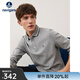 Navigare意大利小帆船純棉POLO衫男春秋季通勤百搭T恤衫長(cháng)袖時(shí)尚休閑體恤 淺灰 L 碼