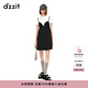 DZZIT地素時(shí)尚春夏甜酷少女菱格設計吊帶連衣裙3H2O2171A 黑色 M