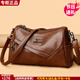 雪愛(ài)袋鼠品牌女士真皮斜挎女包2025新款夏季軟牛皮百搭媽媽包時(shí)尚單肩包 焦糖色【禮盒禮袋+手包卡包】