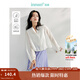 茵曼（INMAN）萊賽爾防曬襯衫2025夏女裝新款輕薄遮陽(yáng)罩衫開(kāi)衫外套上 云朵白 M
