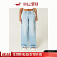 HOLLISTER25春夏baggy美式vibe低腰闊腿牛仔褲女裝355-5393 破洞款，淺色 26 150/66A 2短版