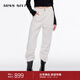 MISS SIXTY含羊絨牛仔褲女裝白色低腰寬松復古顯瘦蘿卜褲錐形褲子 白色 27