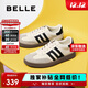 百麗復古拼色德訓鞋新款百搭簡(jiǎn)約運動(dòng)休閑鞋B2614AM5 米白 38