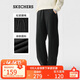 斯凱奇（Skechers）2025女休閑褲直筒褲彎刀褲運動(dòng)衛褲香蕉褲寬松L425W074