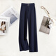 她池高腰休閑西褲女2025秋季新款簡(jiǎn)約氣質(zhì)顯瘦時(shí)尚闊腿長(cháng)褲