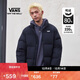 VANS范斯官方 男女情侶羽絨夾克立領(lǐng)經(jīng)典LOGO 黑色   XL 