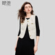 她池小香風(fēng)疊穿馬夾女2025秋裝新款法式氣質(zhì)優(yōu)雅單排扣馬甲
