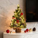 桂岐圣誕樹(shù)桌面擺件客廳氛圍布置裝飾2025新款小型家用迷你拍攝圣誕節 A30-雪花松果樹(shù) 高30CM-帶燈
