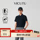 威可多（VICUTU）【智行Polo】男士潮流短袖T恤商務(wù)通勤翻領(lǐng)保羅衫上衣 藏藍色 2XL