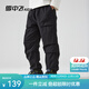 雪中飛兒童羽絨褲中大童保暖加厚女童新款外穿休閑男童戶(hù)外防風(fēng)褲子 黑色 150cm