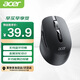 宏碁（acer）鼠標 無(wú)線(xiàn)藍牙雙模鼠標 type-c充電 便攜辦公鼠標 人體工程學(xué)設計 M155黑色