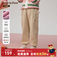 PawinPaw卡通小熊童裝25年秋冬新款女寶寶甜美花苞褲寬松休閑褲 Beige米色/35 110