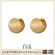 白嵐拉絲圓球耳環(huán)女925銀耳扣耳飾時(shí)尚設計優(yōu)雅氣質(zhì)高級感圣誕送老婆 金色