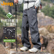 JEEP吉普沖鋒休閑褲男女秋冬寬松工裝防風(fēng)防水褲子男褲星夜灰單褲 XL