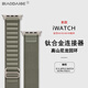表帶哥適用蘋(píng)果手表表帶s10表帶高定款夏季透氣11/9/8/7iwatch45/46/49MM/ultra3/2/1高山尼龍表帶橄欖L