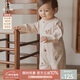乖奇熊嬰兒純棉連體衣春秋季長(cháng)袖睡衣無(wú)骨居家服寶寶哈衣爬爬服新生兒童