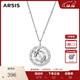 Arsis【明星同款】印記12星座浮雕銀幣吊墜項鏈女輕奢鎖骨鏈送女友禮物 星座浮雕銀幣項鏈（雙魚(yú)座）