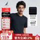 諾帝卡（NAUTICA）男裝春夏新款純棉多色休閑短袖圓領(lǐng)T恤男TE4100-N 藏青4NV L