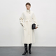 九上錦【達人嚴選】立領(lǐng)雙面初剪羊毛大衣秋冬時(shí)尚氣質(zhì)百搭顯瘦66006 米白色 M