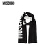 莫斯奇諾（MOSCHINO）圍巾女士羊絨保暖高級感字母印花圍脖送女友生日禮物奢侈品限量版