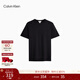 Calvin KleinJeans25夏季男士休閑簡(jiǎn)約ck刺繡純棉圓領(lǐng)打底針織短袖T恤上衣