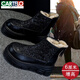 卡帝樂(lè )鱷魚(yú)（CARTELO）軟皮雪地靴女2026新款冬季加絨大棉鞋厚底小個(gè)子復古短靴女鞋 黑鉆色 35 標準尺碼
