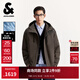 杰克·瓊斯（JACK&JONES）男裝冬季新款時(shí)尚印花常規款可拆卸內膽連帽羽絨服外套225423005 E06黑橄欖 M （175）