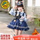 G.duck朱迪兔子警官衣服洛麗塔公主裙兒童連衣裙春秋季卡通女孩cos演出 加絨裙子 120 （建議身高110cm  6-7歲）cm