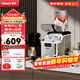 惠康（HICON）制冰機家用商用擺攤全自動(dòng)冰塊機30/35kg大容量酒吧冰塊奶茶店全自動(dòng)制冰機方塊制冰器 爆款【倒扣桶+自吸桶】不銹鋼-預約制冰-產(chǎn)30KG