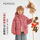 瑪米瑪卡（MOMOCO）兒童棉服外套新年服冬季棉衣棉襖韓版休閑童裝 31紅色   110   
