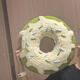 QUEENJOY粗毛線(xiàn)鉤針鉤織超大水果甜甜圈抱枕diy材料包手作靠枕送女友禮物 (材料包)超大青蘋(píng)果甜甜圈抱枕