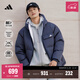 adidas 600蓬拒水保暖雙面穿休閑連帽鴨絨羽絨服男女秋冬阿迪達斯 傳奇墨水藍   M