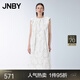 江南布衣（JNBY）【商場(chǎng)同款】24春夏新品連衣裙優(yōu)雅A型捏褶寬松圓領(lǐng)無(wú)袖5O4G13990 199/白底多彩花型 L