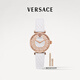 范思哲（VERSACE）手表女高奢時(shí)尚希臘回紋設計小牛皮石英女士手表/生日禮物送女友 VE1CA0724 【2+2四年聯(lián)?！? title=