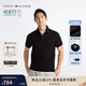 Tommy Hilfiger25春夏新款男透氣珠地網(wǎng)眼通勤修身短袖T恤/鑲邊翻領(lǐng)POLO衫 【修身款】曜巖黑色BEI S （推薦：120-130斤）