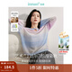 茵曼（INMAN）2025秋冬女裝新款丁達爾藝術(shù)感漸變羊毛衫鏤空圓領(lǐng)長(cháng)袖針織毛衣 藍紫色 L