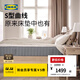 宜家（IKEA） 沃斯棠雙層袋裝彈簧床墊7大分區支撐偏硬 袋裝彈簧床墊【硬++】淺藍色1800mm*2000mm
