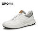 零度Zero運動(dòng)休閑鞋男2025真皮柔軟輕質(zhì)小白鞋日常百搭低幫高爾夫鞋子 白色 41 (255mm) 【皮鞋尺碼】