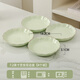 ARST雅誠德荷塘月色餐具碗碟套裝家用喬遷新居高檔輕奢碗筷盤(pán)子組合 7.2英寸藝佳花邊盤(pán)【4個(gè)裝】