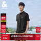 杰克·瓊斯（JACK&JONES）25年polo衫男夏季無(wú)憂(yōu)搭撞色羅紋翻領(lǐng)商務(wù)刺繡logo男士短袖POLO衫 黑色E40 2XL