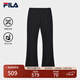 FILA 斐樂(lè )官方女裝針織長(cháng)褲2025夏季新款時(shí)尚簡(jiǎn)約基礎休閑喇叭褲 傳奇藍-NV S 160/62A/S