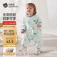 貝肽斯寶寶連體罩衣吃飯防水防臟嬰兒爬行輔食圍兜兒童圍裙爬爬服 雪原