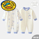 G.duck新生兒連體衣純棉無(wú)骨春秋款寶寶睡衣長(cháng)袖打底襯衣哈衣嬰兒爬爬服 藍企鵝 滿(mǎn)印+凈面【2件裝】貼身 73(建議15-18斤)