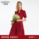 歌莉婭春夏爆款約會(huì )紅色連衣裙女2025氣質(zhì)絕美棉布小紅裙子1C4R4K0ZA 53R椒紅 M