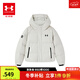 UNDER ARMOUR童裝兒童高領(lǐng)運動(dòng)休閑羽絨服中性大童冬季合體版羽絨服254206190 米白色 165