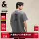 杰克·瓊斯（JACK&JONES） 春夏新款復古簡(jiǎn)約百搭字母印花寬松圓領(lǐng)短袖T恤男裝225101029