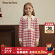 PawinPaw【新年系列】卡通小熊童裝25年春新女童格紋連衣裙套裝 Red紅色/20 120 cm