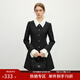 范思藍恩法式赫本風(fēng)黑色西裝連衣裙收腰小禮服裙子2025新款11146 黑色 M